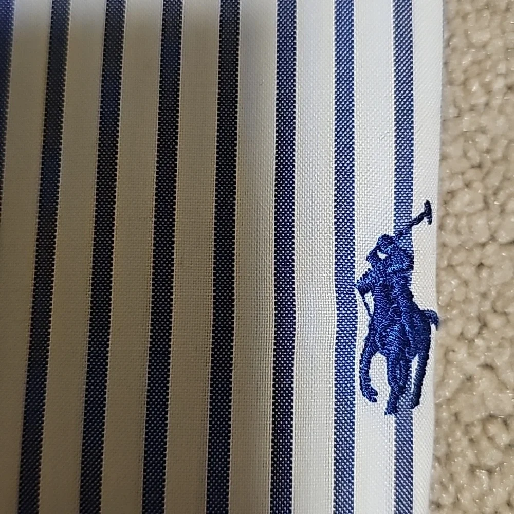 Polo Ralph Lauren Blue White Stripe Shirt